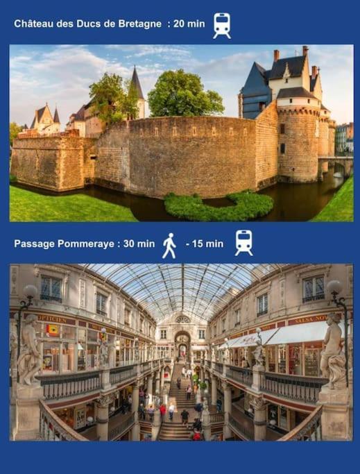 Charmant Appartement Lumineux - Dernier Etage Avec Balcon - Proche Centre-Ville 南特 外观 照片